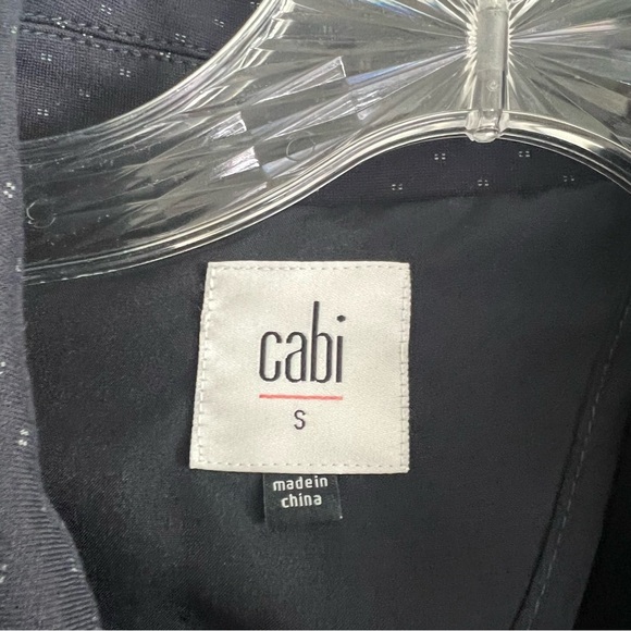 CAbi Two Piece Matching Set Jacket and Pants Navy Dot Print Women's Small - Picture 13 of 15